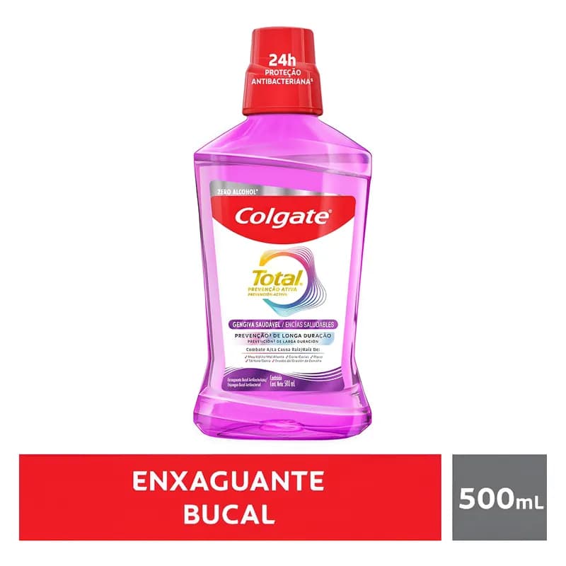 Enxaguante Bucal Colgate Total Gengivas Prevenção Ativa 500ml
