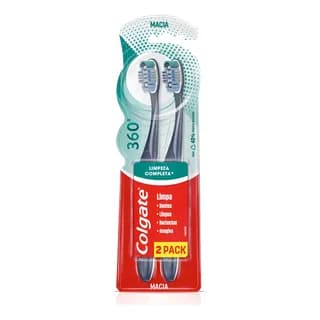 Escova de dente Colgate 360º 2 unidades