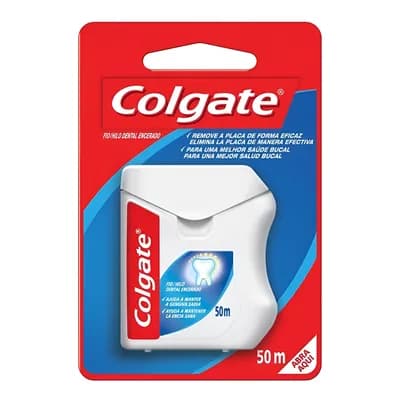 Colgate fio dental encerado total 50m